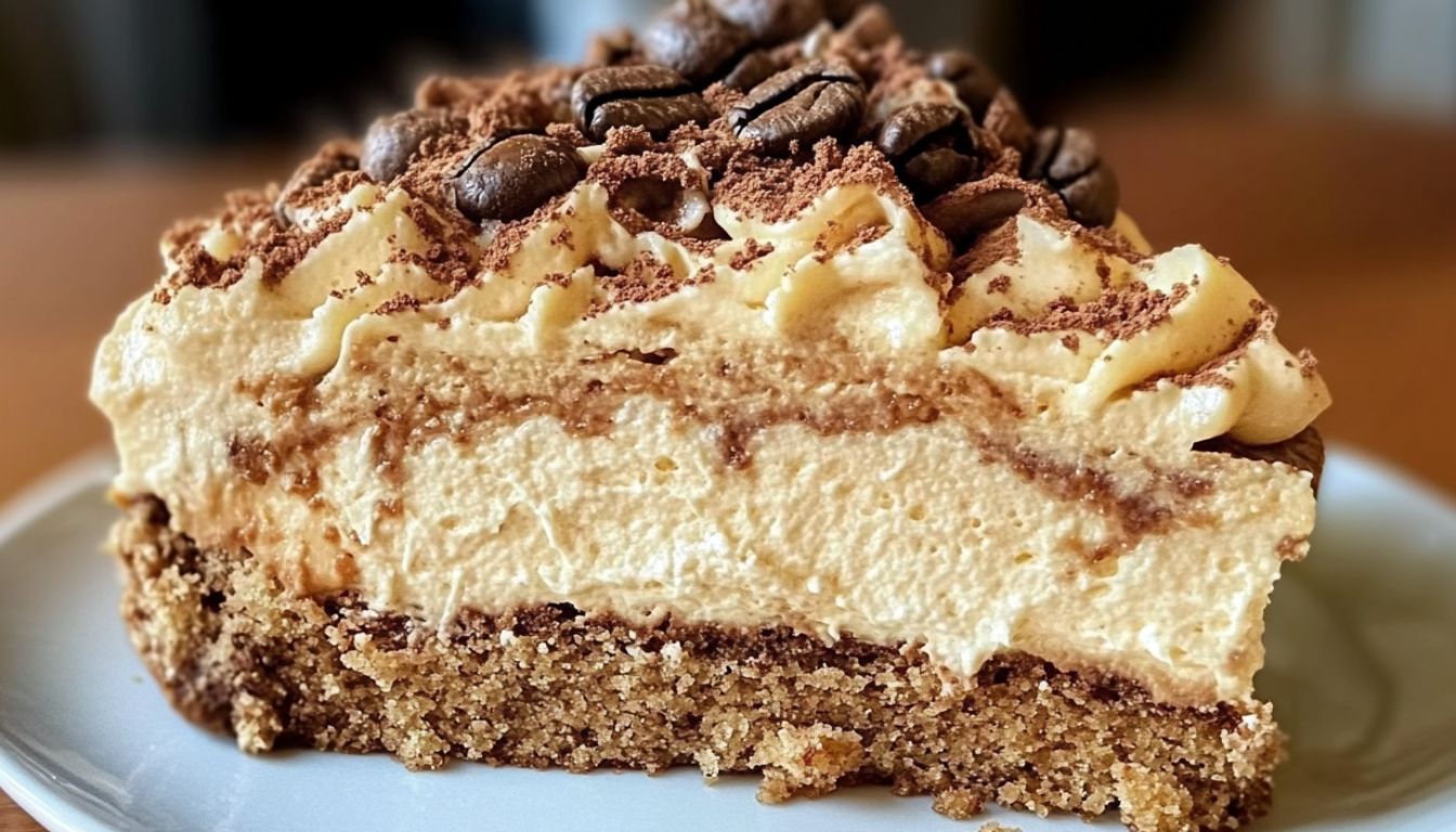 Tarta cremosa de café sin horno: Un postre irresistible sin complicaciones