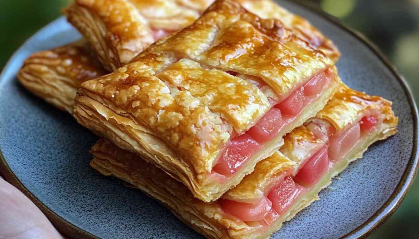 Rhubarb Puff-Tart Pockets: A Delightful Spring Dessert
