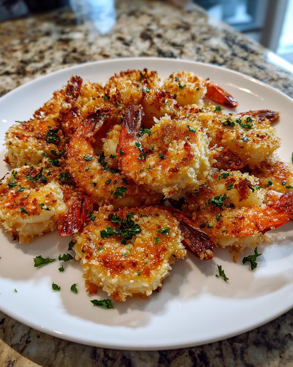 Baked Garlic Parmesan Shrimp - detail 2