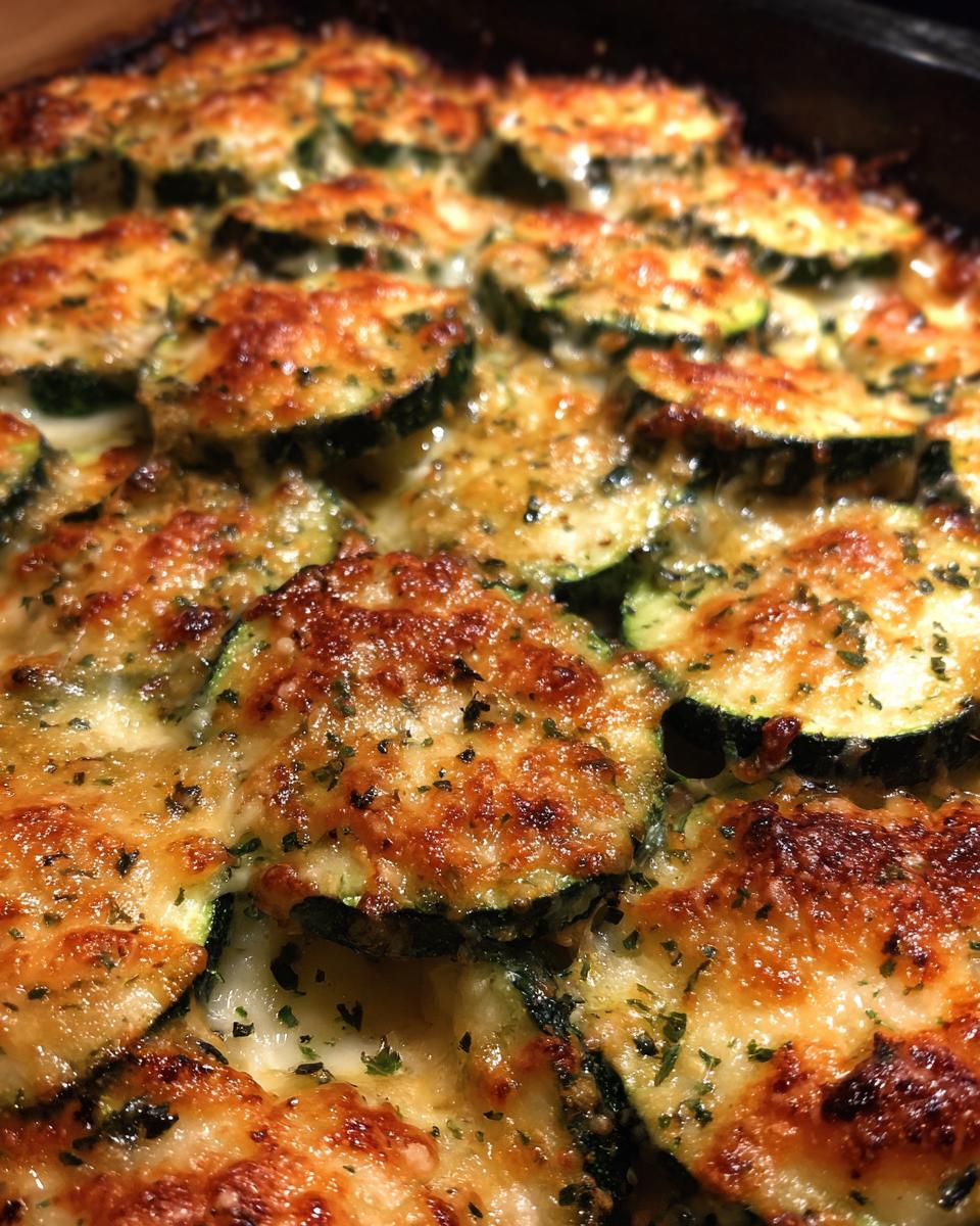Cheesy Baked Zucchini - detail 2