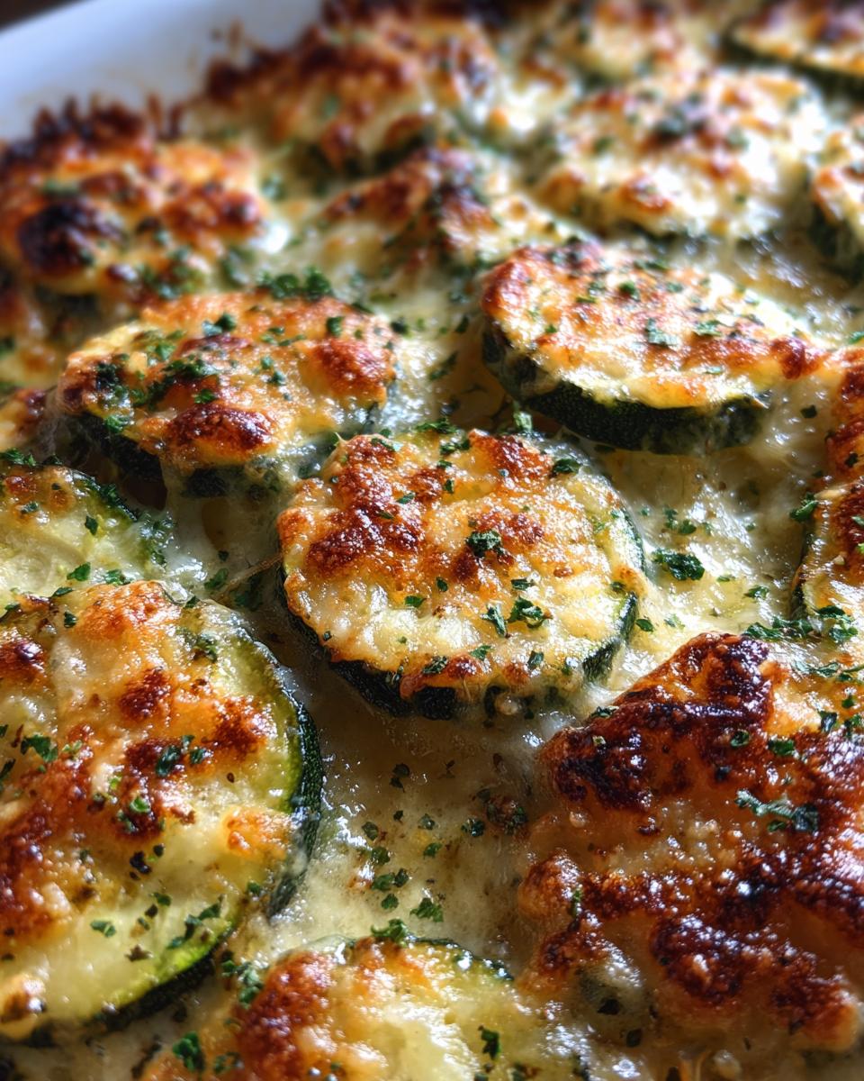 Cheesy Baked Zucchini - detail 3
