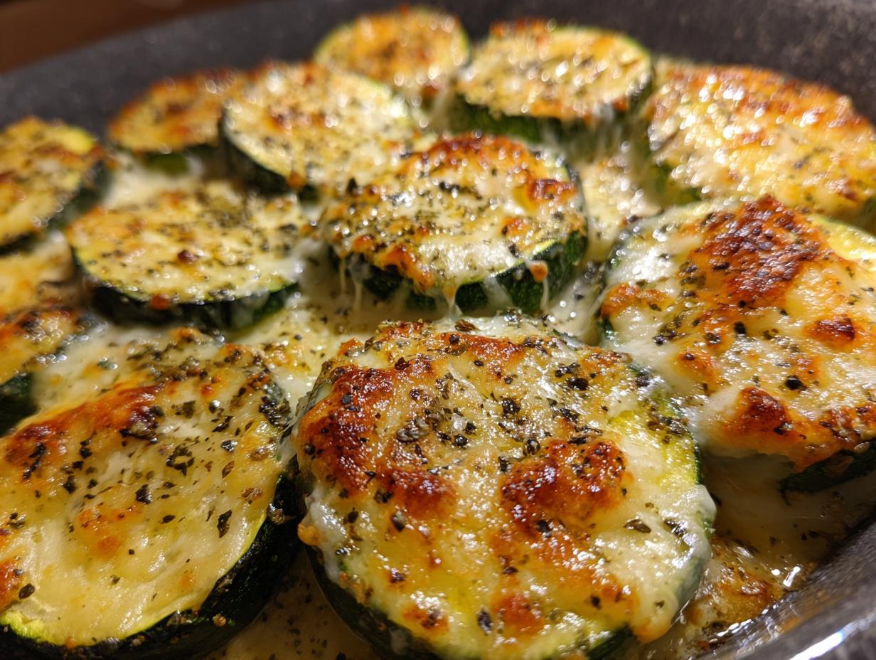 Irresistible Cheesy Baked Zucchini with Just 6 Ingredients