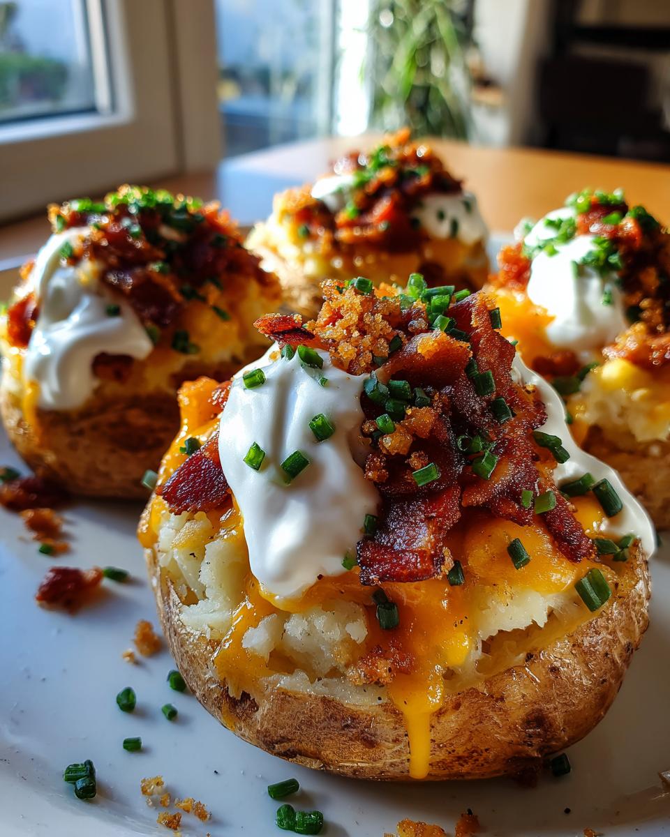 Cheesy Vegan Loaded Potato Stacks - detail 2