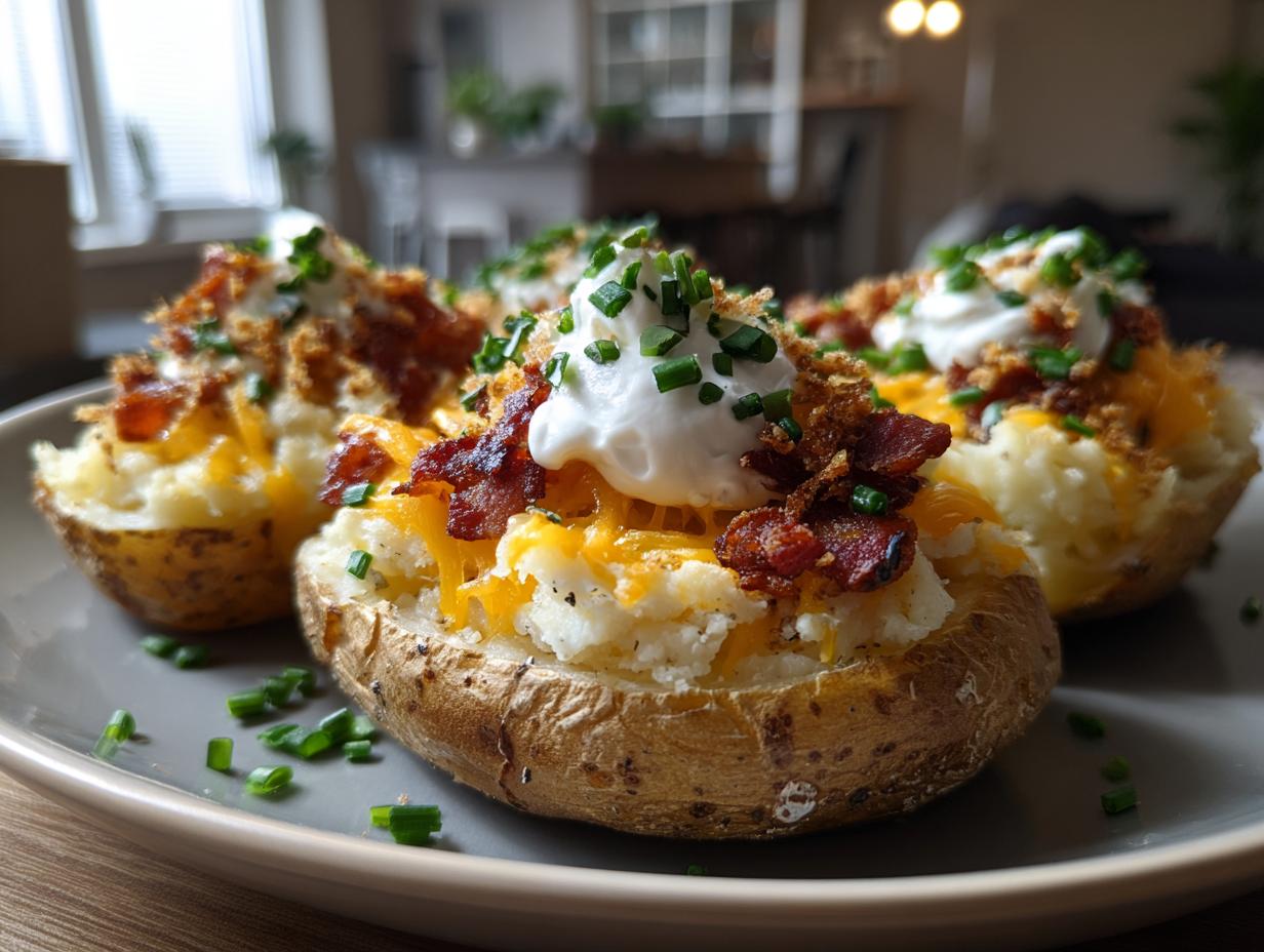 7 Heaven Cheesy Vegan Loaded Potato Stacks Recipe