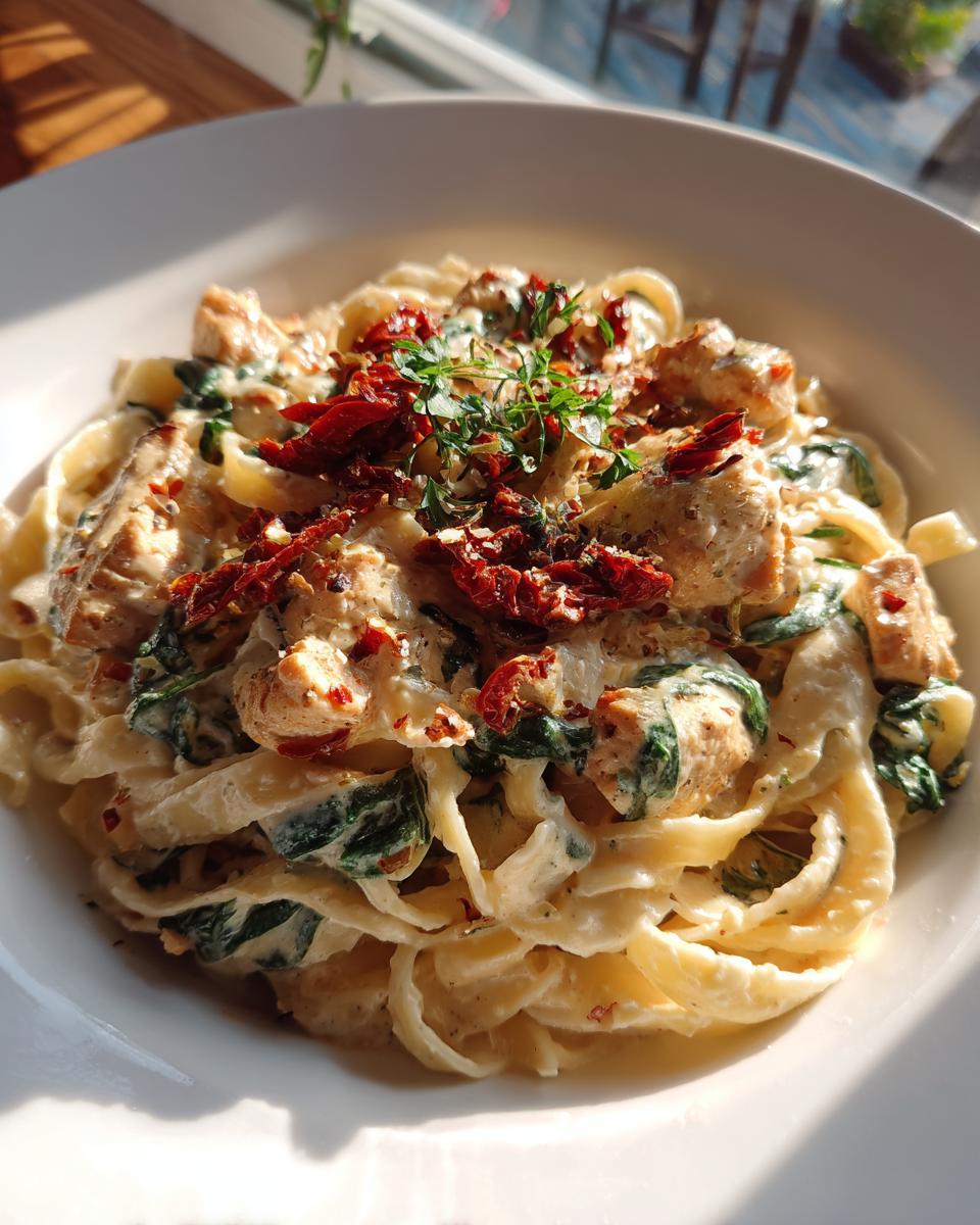Creamy Tuscan Chicken Pasta - detail 1