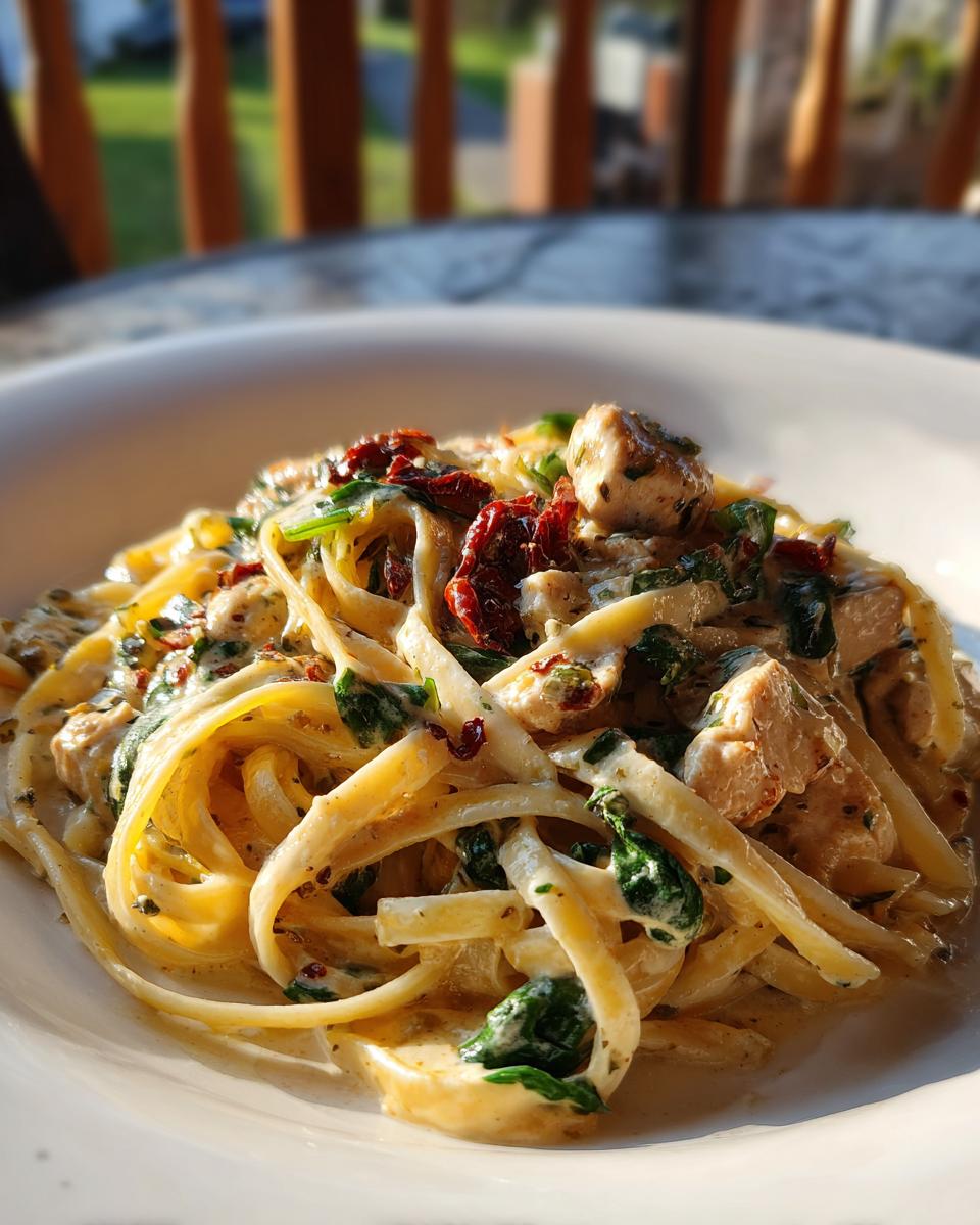 Creamy Tuscan Chicken Pasta - detail 2