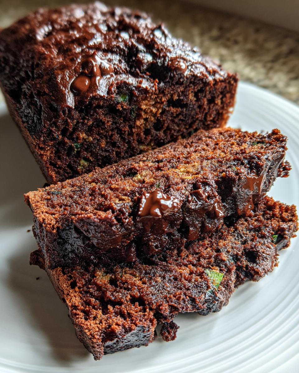 Double Chocolate Zucchini Bread - detail 2