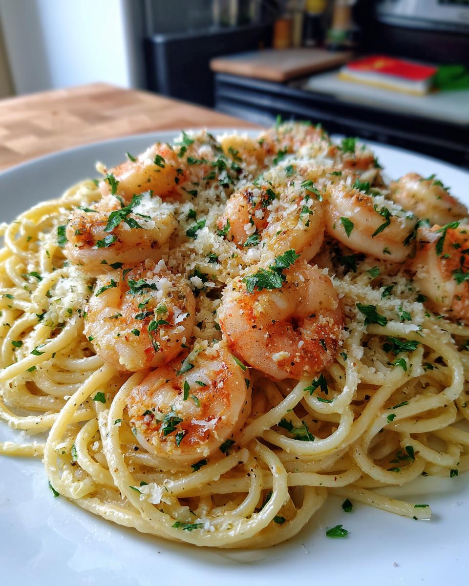 Garlic Butter Shrimp Pasta - detail 1