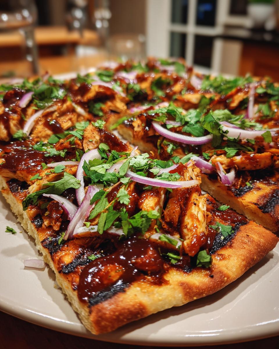 Grilled BBQ Chicken Flatbread (Vegan) - detail 1