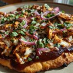 Grilled BBQ Chicken Flatbread (Vegan)