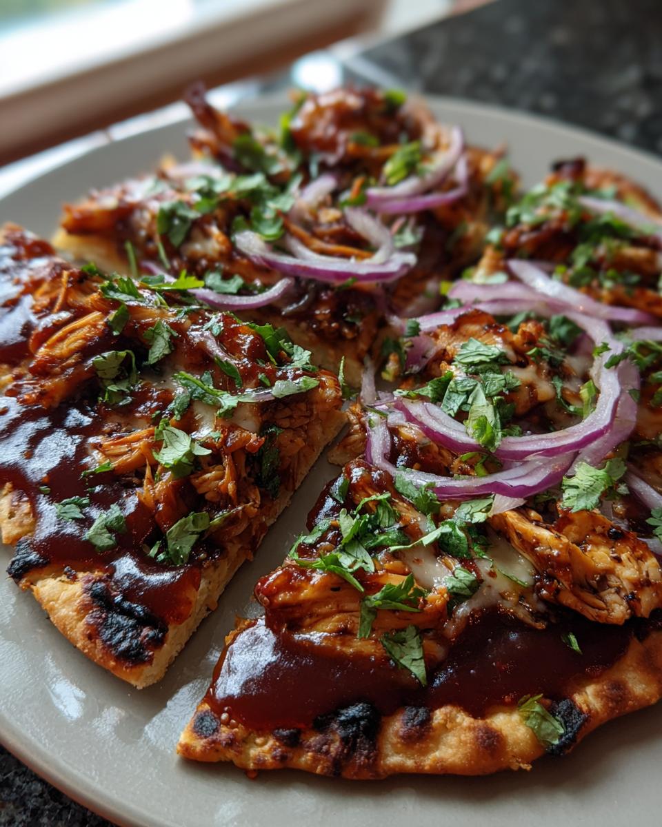 Grilled BBQ Chicken Flatbread (Vegan) - detail 3