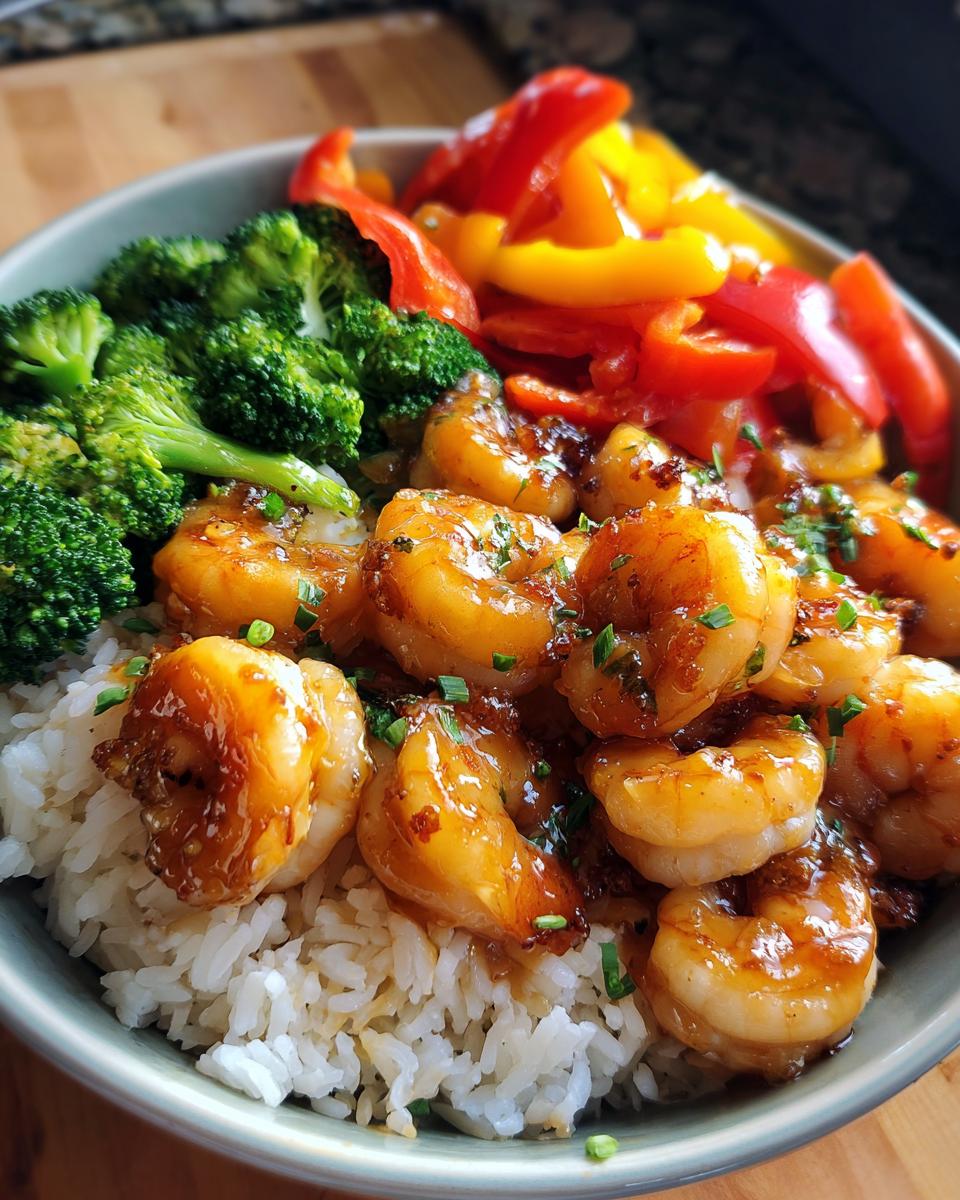 Honey Garlic Shrimp Bowls - detail 1