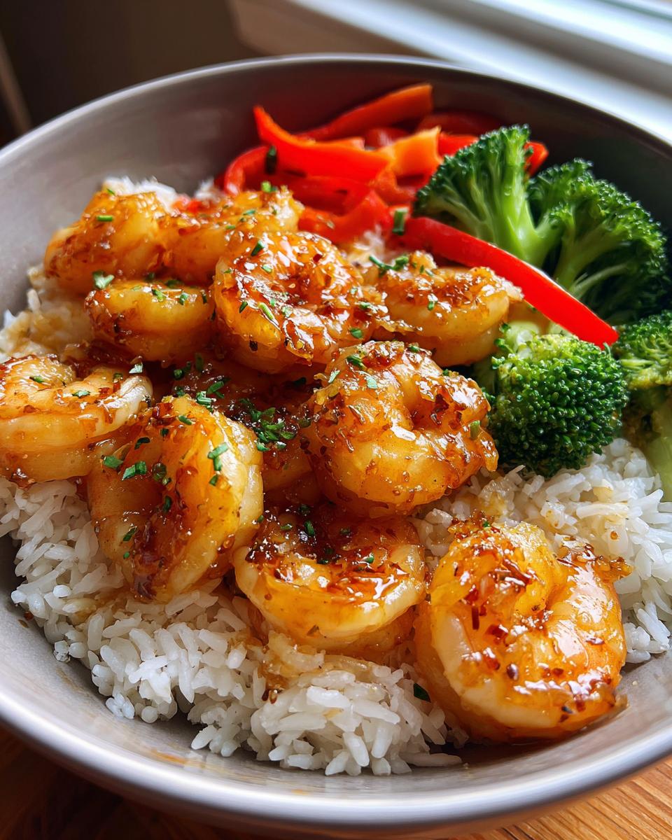 Honey Garlic Shrimp Bowls - detail 3