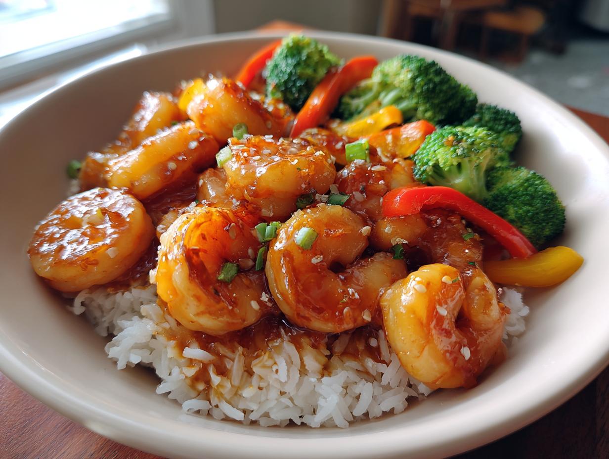 20-Minute Honey Garlic Shrimp Bowls – Irresistible & Fast!