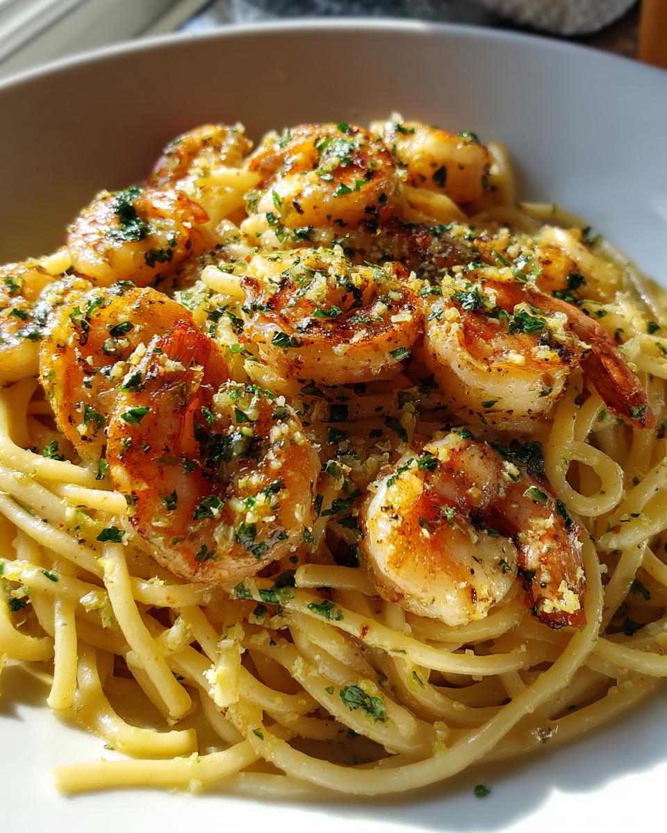 Lemon Garlic Butter Shrimp Pasta - detail 1
