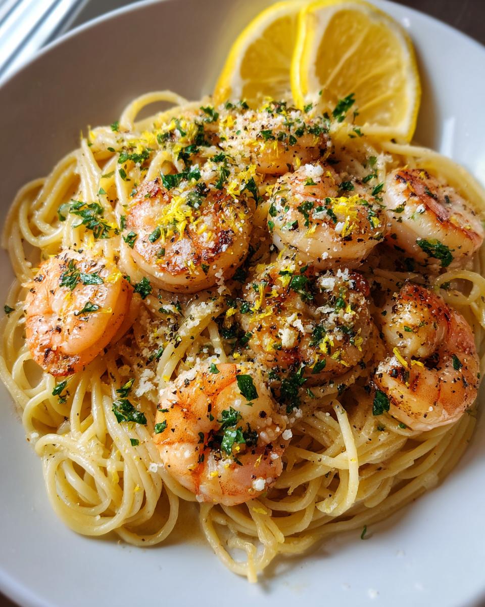 Lemon Garlic Butter Shrimp Pasta - detail 3