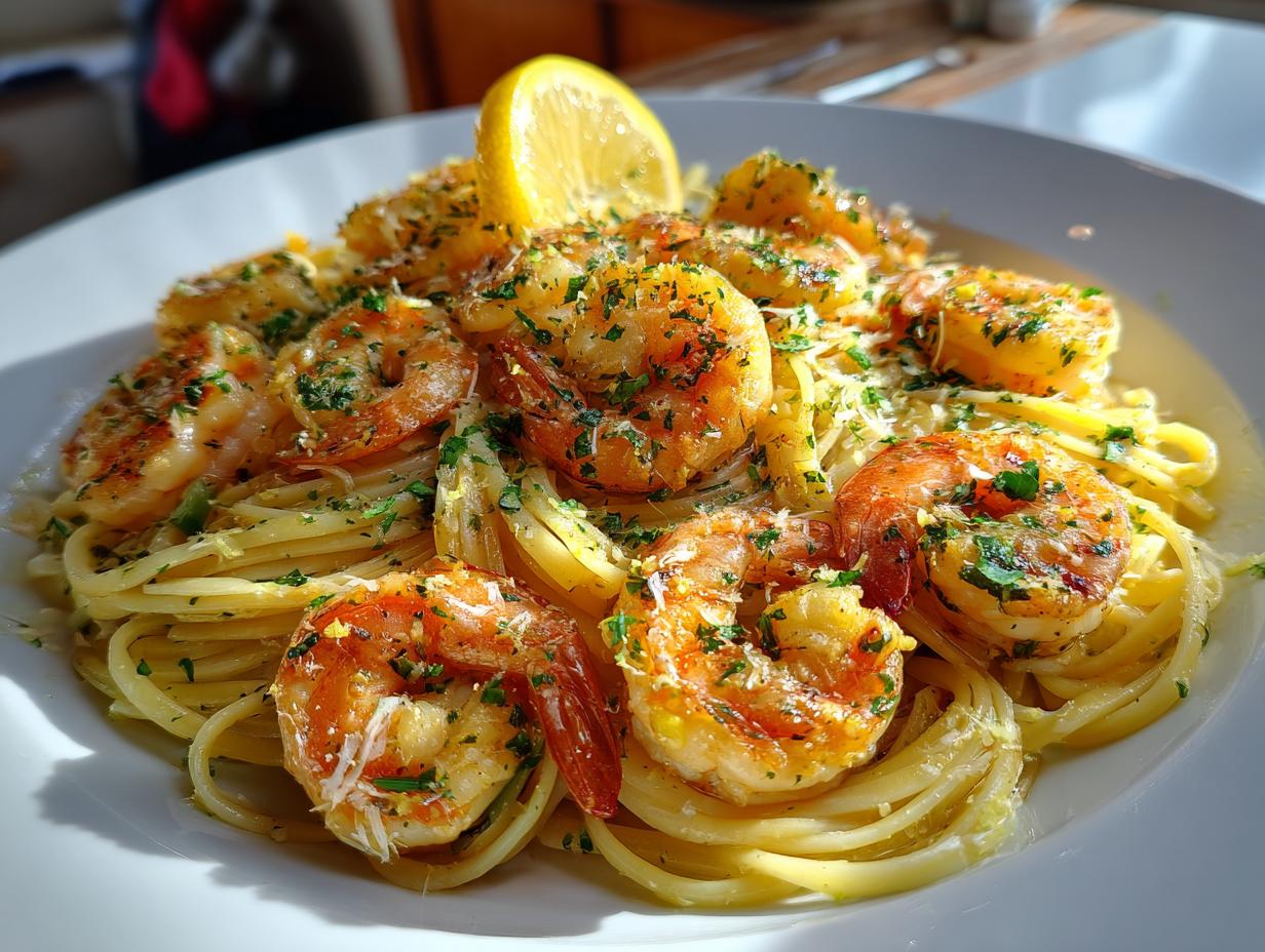 25-Minute Lemon Garlic Butter Shrimp Pasta That Will Blow Your Mind