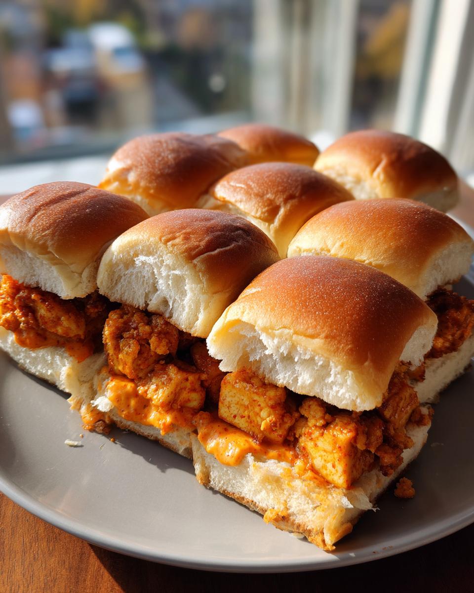 Pull-Apart Buffalo Tofu Sliders - detail 1