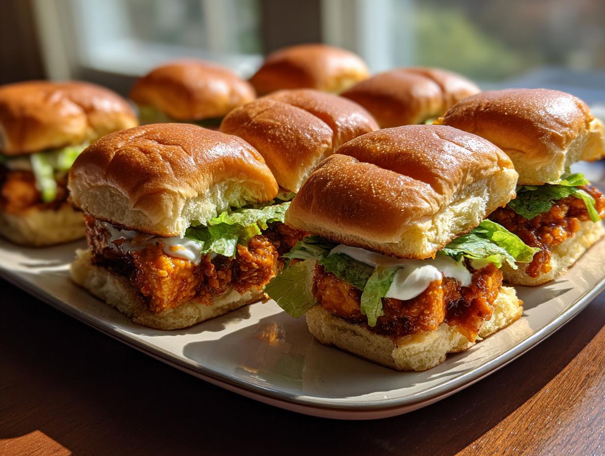 Heavenly Pull-Apart Buffalo Tofu Sliders in 40 Minutes