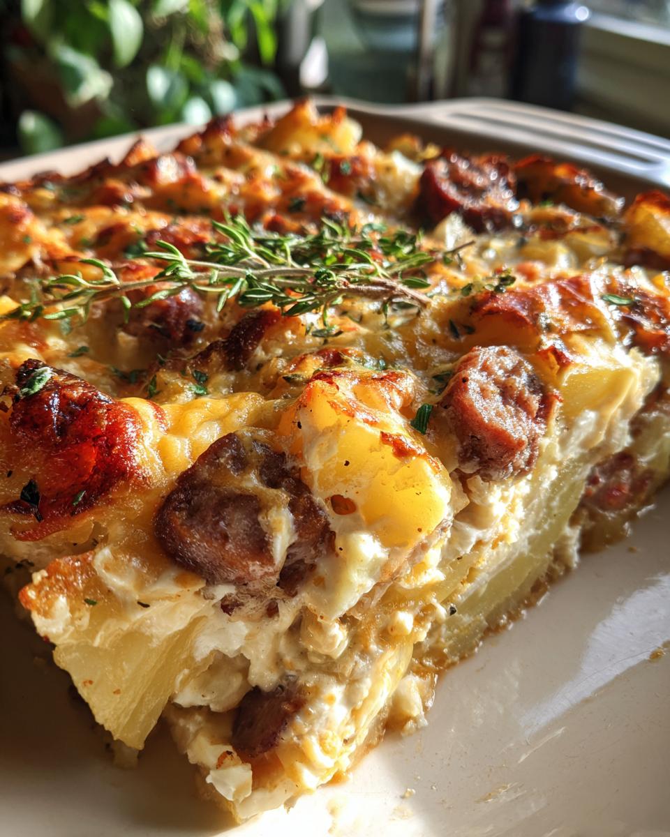 Smoked Sausage & Cheesy Potato Casserole - detail 1