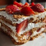 Strawberry Biscoff Icebox Cake